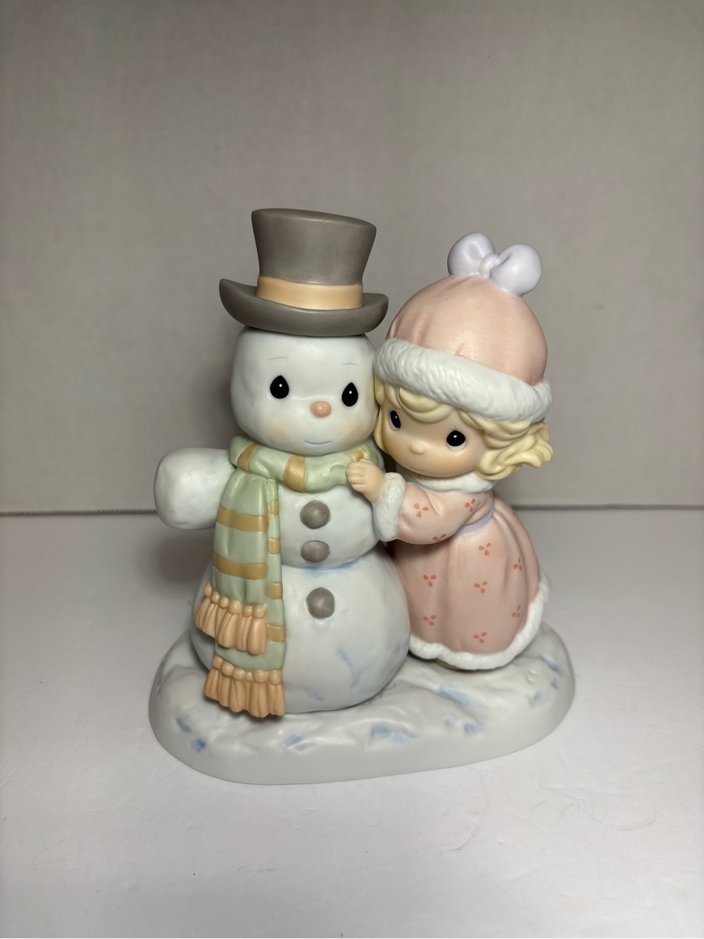 Precious Moments “Snowman Like My Man” 1999 #587877 Retired Signed No Box